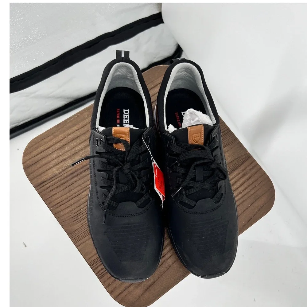 Deer Stags Cranston Mens Black Water Repellent Sneakers Size 9.5 M NWT